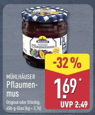 Mühlhäuser Pflaumenmus