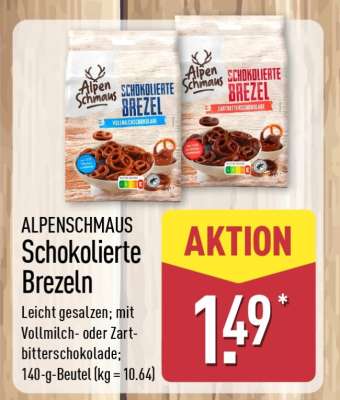 ALPENSCHMAUS Schokolierte Brezeln