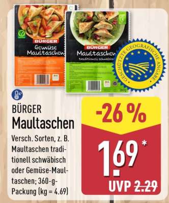 BÜRGER Maultaschen