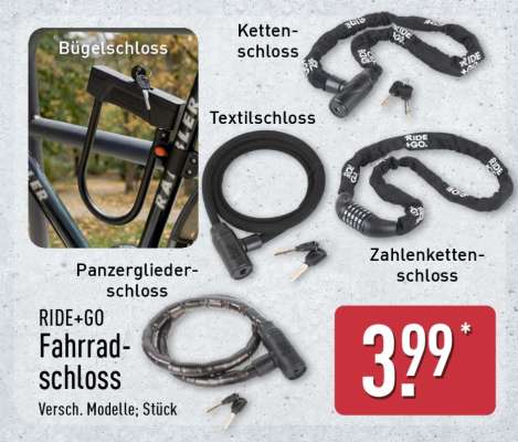 RIDE+GO Fahrradschloss