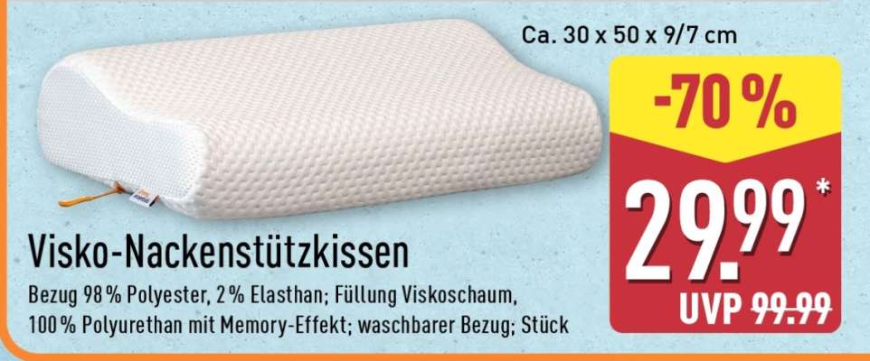 Visko-Nackenstützkissen
