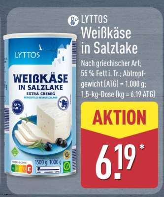 LYTTOS Weißkäse in Salzlake