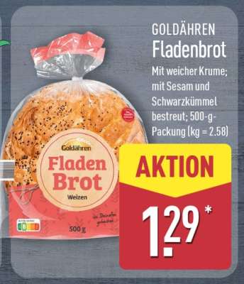 GOLDÄHREN Fladenbrot