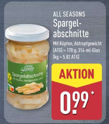 ALL SEASONS Spargelabschnitte