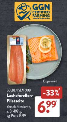 GOLDEN SEAFOOD Lachsforellen-Filetseite