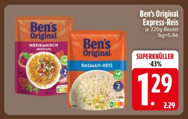 Ben’s Original Express Reis*