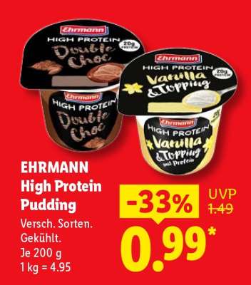 Ehrmann High Protein Pudding*