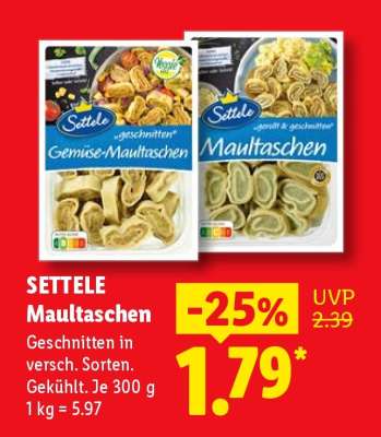 Settele Maultaschen
