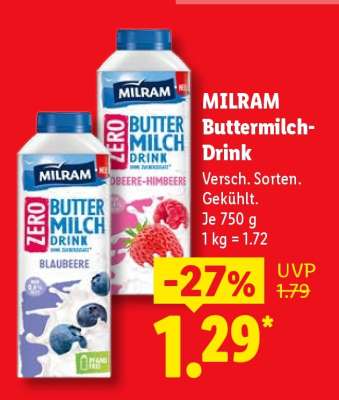 Milram Buttermilch Drink