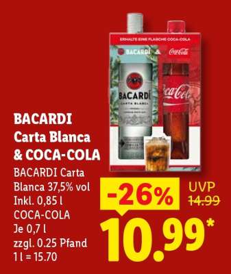 BACARDI Carta Blanca & COCA-COLA