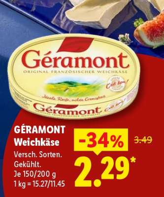 Géramont Weichkäse