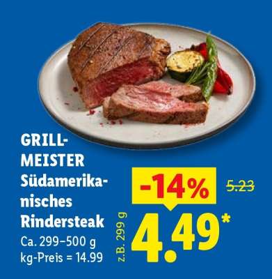 GRILL-MEISTER Südamerikanisches Rindersteak