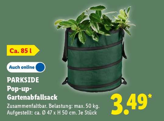 PARKSIDE Pop-up-Gartenabfallsack