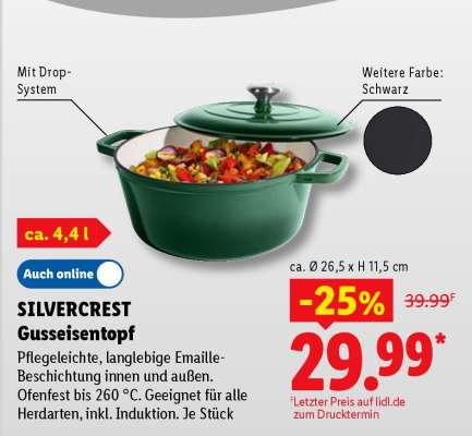 SILVERCREST Gusseisentopf