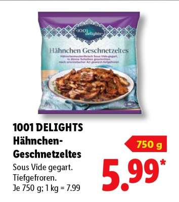 1001 delights Hähnchen-Geschnetzeltes