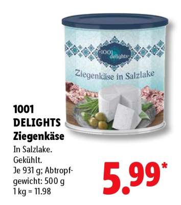 1001 delights Ziegenkäse