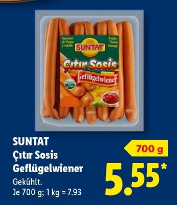 Suntat Çıtır Sosis Geflügelwiener