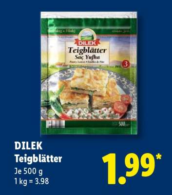 Dilek Teigblätter