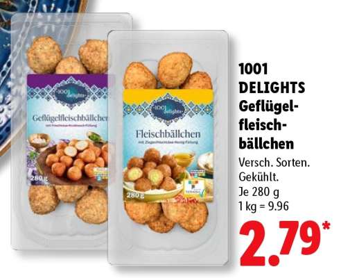 1001 delights Geflügelfleischbällchen