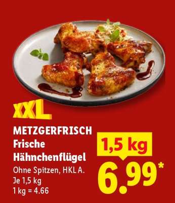 Metzgerfrisch Frische Hähnchenflügel