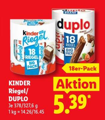 Kinder Riegel/Duplo