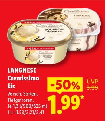 Langnese Cremissimo Eis