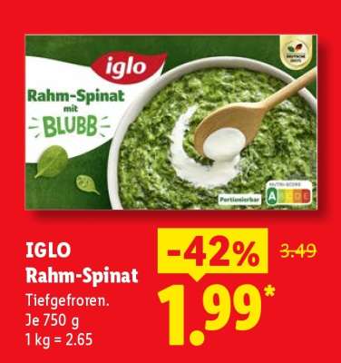 IGLO Rahm- Spinat