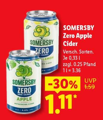 SOMERSBY Zero Apple Cider