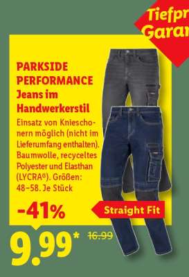 PARKSIDE PERFORMANCE Jeans im Handwerkerstil