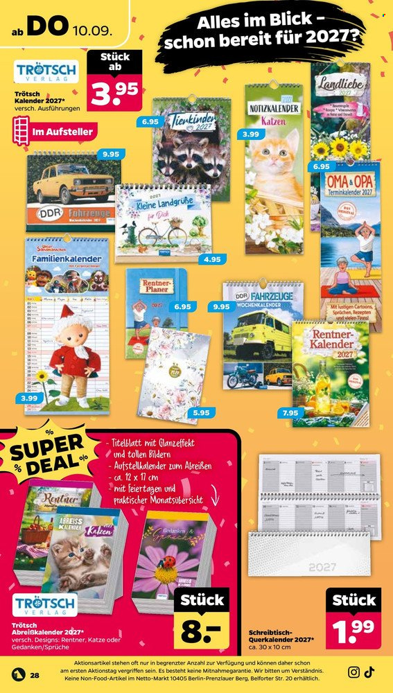 Netto Prospekte  - 7.09.2026 - 12.09.2026. Seite 30