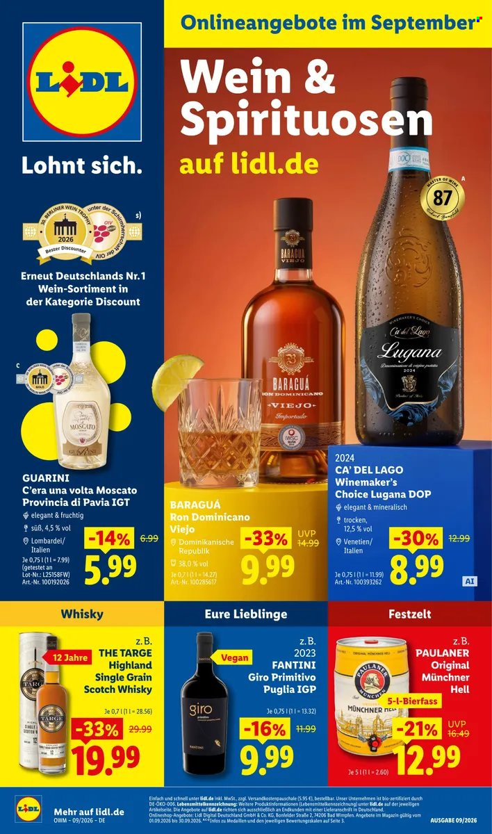 Lidl Prospekte  - 1.09.2026 - 30.09.2026. Seite 1