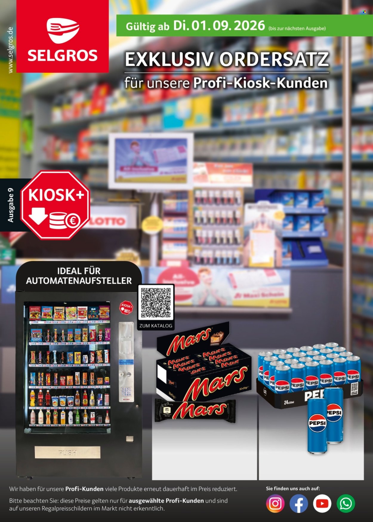 Selgros Prospekte  - 1.09.2026 - 31.10.2026. Seite 1