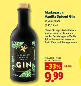 Madagascar Vanilla Spiced Gin