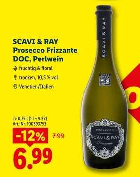 SCAVI & RAY Prosecco Frizzante DOC, Perlwein