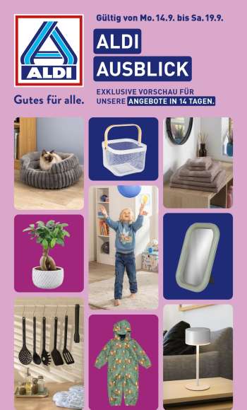 Prospekte ALDI Nord - 14.09.2026 - 19.09.2026.