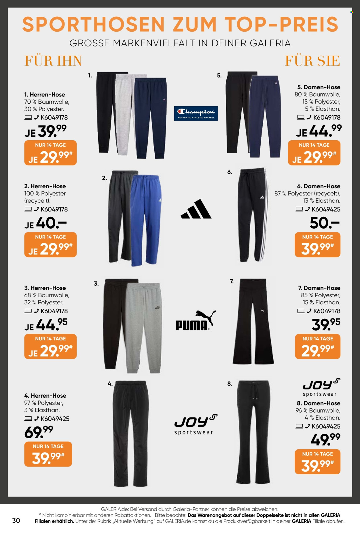 GALERIA Karstadt Kaufhof Prospekte  - 2.09.2026 - 15.09.2026. Seite 30