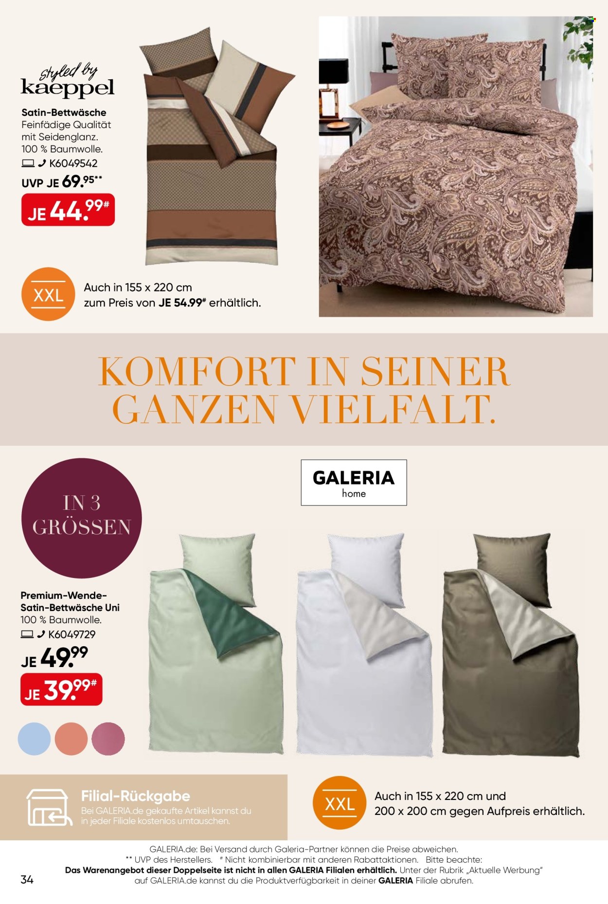 GALERIA Karstadt Kaufhof Prospekte  - 2.09.2026 - 15.09.2026. Seite 34