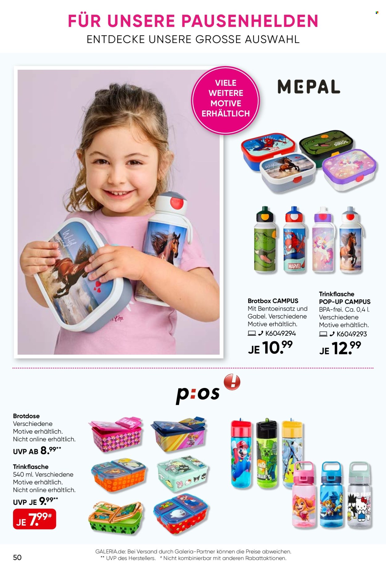 GALERIA Karstadt Kaufhof Prospekte  - 2.09.2026 - 15.09.2026. Seite 50