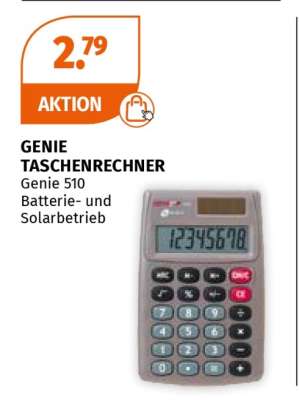 GENIE TASCHENRECHNER