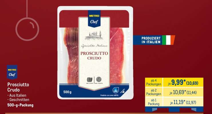Prosciutto Crudo*