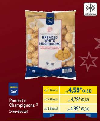 Panierte Champignons
