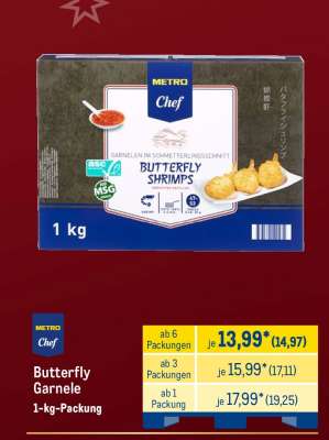 Butterfly Garnele