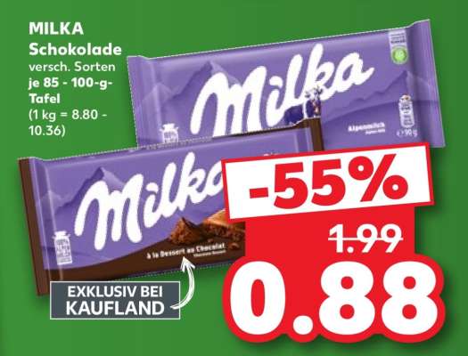 MILKA Schokolade