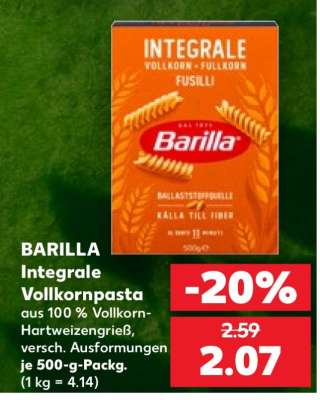 BARILLA Integrale Vollkornpasta