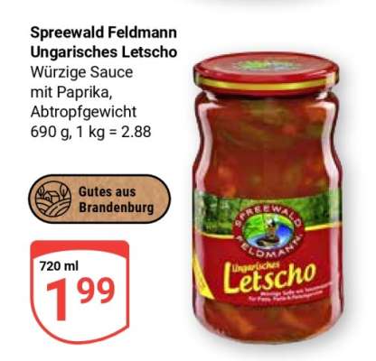 Spreewald Feldmann Ungarisches Letscho