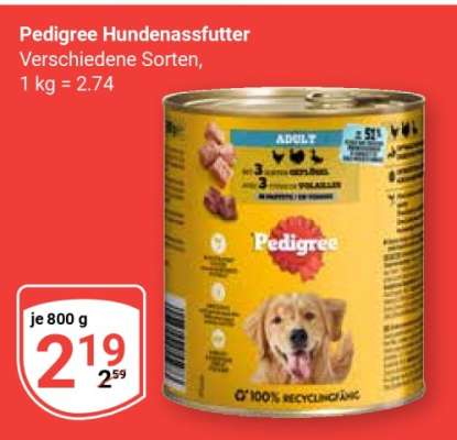 PEDIGREE Hundenassfutter