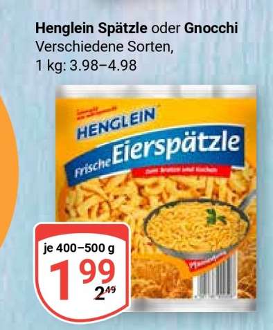 Henglein Spätzle oder Gnocchi