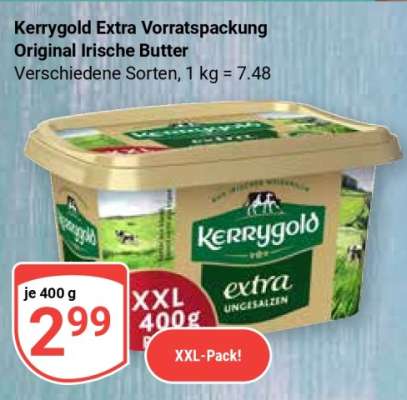 Kerrygold Extra Vorratspackung Original Irische Butter