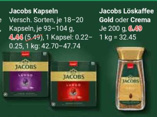 Jacobs Kapseln