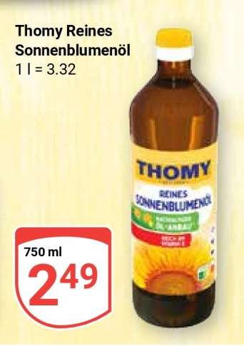 THOMY Reines Sonnenblumenöl